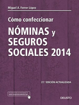 cover image of Cómo confeccionar nóminas y seguros sociales 2014